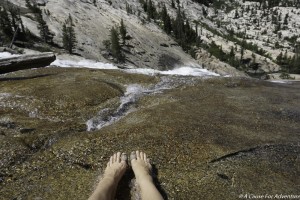 Foot Soak LeConte Falls Tuolumne Yosemite 